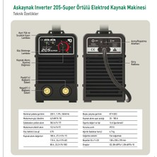 Askaynak 205 Süper İnverter Kaynak Makinası - 701AS205S
