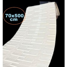 Renkli Duvarlar 70X500CM 1 Adet 3,5 M2 Alan Kaplar Kendinden Yapışkanlı Beyaz Opak Ev Ofis  Duvar Paneli Kağıdı NW55