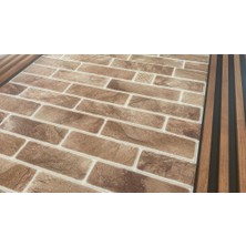 Renkli Duvarlar 70X70CM 1 Adet Yapışkanlı Tuğla Desen Kahverengi Tv Arkası Salon Ofis Duvar Kağıdı Paneli NW154
