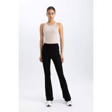 DeFactoFit Flare Fit Standart Boy Ribana Pantolon İspanyol Paça B9023AX24SM
