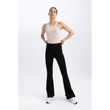 DeFactoFit Flare Fit Standart Boy Ribana Pantolon İspanyol Paça B9023AX24SM