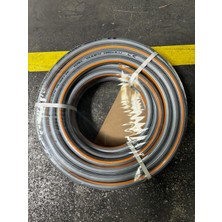Güven Plastik 1/2" Market Tipi Özel Güven Örgülü Gri Hortum (20 Metre)