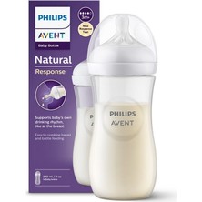 Philips Avent Natural Response PP Biberon 3 Ay+ 330ml SCY906/01