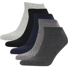 DeFacto Erkek 5'li Pamuklu Patik Çorap