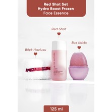 Iva Natura Red Face Shot - Frozen Face Essence 3'lü Set (ESSENCE+HAVLU BİLEKLİK+BUZ KALIBI)