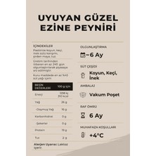 Ariste Uyuyan Güzel Tam Yağlı Ezine Peyniri 2250 gr (Koyun Sütü Ağırlıklı) (450 gr x 5)– Olgunlaştırılmış