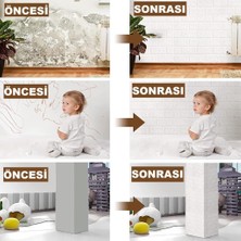 Renkli Duvarlar 35X38CM Silinebilir Kendinden Yapışkanlı Duvar Kağıdı Esnek Köpük Panel 3D Boyut Tuğla Desen