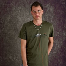 Fisherman Erkek Baskılı T-Shirt
