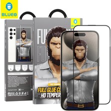 Full Glue iPhone 15 Pro Uyumlu Uygulama Aparatlı Kavisli ince Tam Kaplayan Cam Ekran Koruyucu