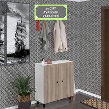 Kenzlife Ayakkabılık Galoş5 Crdbyz 83*080*32 Kapaklı 5 Raflı 20 Çift Ayakkabı Kapasitesi