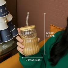 Kahve Bardağı Isıya Dayanıklı Ice Latte  Bardak Kahve Kokteyl Cam Sunum Bardağı 400ML