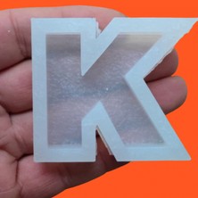 ElHobi Tekli Harf Epoksi Reçine Kalıbı - K