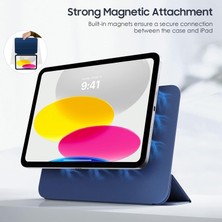 Ipad Air 4. 5. 6. Nesil 10.9 Inç 2020 2022 2024 2025 Magic Klavyeli Slim Kılıf Mıknatıslı Kilit Tutuculu Akıllı Kapak