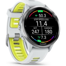 Garmin Forerunner 970 - Titanyum Beyaz | Sarı