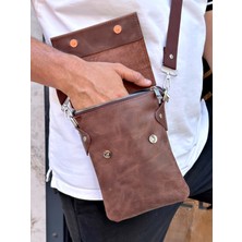 Hakiki Deri Kapaklı Postacı Çantası – Şık ve Retro Tasarım, Günlük Kullanıma Uygun