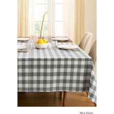 Mira Home Kareli Masa Örtüsü Sofra Bezi 160X220 cm Rustik
