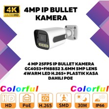 Go Vision 15'li Güvenlik Ip Kamera Seti - 4mp Dış Mekan Kamera, 3.6mm Lens, H.265, Poe, Warm LED Gece Görüşlü