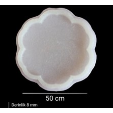 ElHobi 50CM - Çiçek Model Tepsi Kalıbı