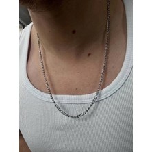 Erkek Kalın Figaro Kolye Renk Atmaz Paslanmaz Kararmaz Sağlam Uzun Ömürlü Çelik