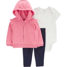 Carter's Kız Bebek Hırkalı Set 3'lü Paket