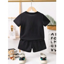 Calp Teks Take It Aycık Baskılı Şort/t-Shirt Alt-Üst Yazlık Çocuktakım