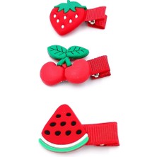 3 Lü Figürlü Renkli Lüks Maşalı Toka