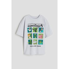Minecraft Baskılı Çocuk Tişörtü