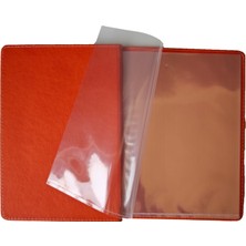 A5 - 5 Yapraklı Deri Menü Kabı - 23X15 cm (Yeşil)