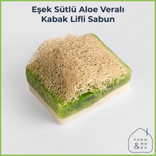Farm & More El Yapımı Eşek Sütlü Kabak Lifli Aloe Vera Sabunu