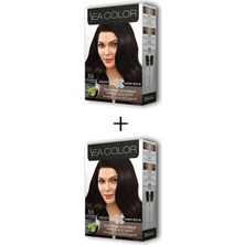 2x2 Tüp Krem Saç Boyası Seti Koyu Kahve No:3.0