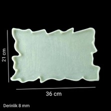 ElHobi Eksantrik Dikdörtgen Silikon Epoksi Reçine Tepsi Kalıbı