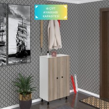 Kenzlife Ayakkabılık Cimcime6 Crdbyz 98*060*32 Kapaklı 6 Raflı 18 Çift Ayakkabı Kapasitesi