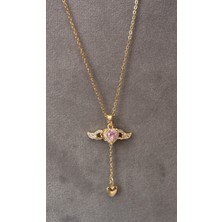 Cor Amoris Aşkın Kalbi Zirkon Kolye, Çelik Kolye