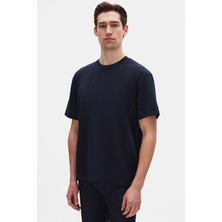 Twn Relaxed Fit Lacivert Düz T-Shirt 4EC144701535M
