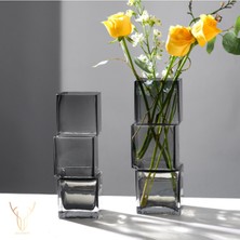 Cubos Gri Cam Vazo - 27 cm