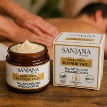 Sanjana Kuyruk Yağlı Rahatlatan Masaj Kremi – Doğal Içerikli, Kas ve Eklemi Rahatlatan, 100 ml