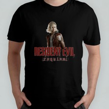 Pixxa Resident Evil 9 Requiem %100 Pamuklu Bisiklet Yaka T-Shirt Model 2