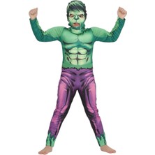 Hulk Kaslı Çocuk Kostümü