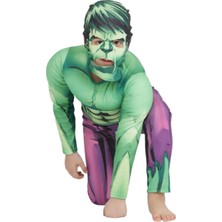 Hulk Kaslı Çocuk Kostümü