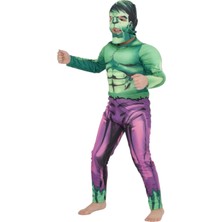Hulk Kaslı Çocuk Kostümü