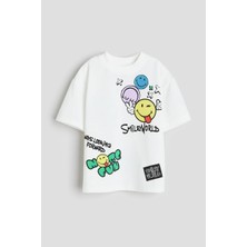 Smiley World Baskılı Çocuk Tişörtü