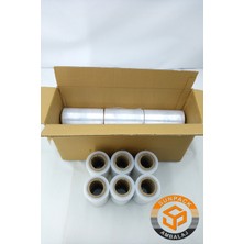 Dilimli Streç Film 10CM x 300M Şeffaf 17 Mikron (30'lu Paket) - Koli, Eşya ve Palet Streçi