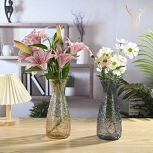 Çam Dalı Scandinavian Gri Vazo - 22,5 cm