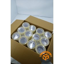 Çift Taraflı Bant 48MM x 25M Şeffaf Filmik (6 Adet) - Güçlü, Şerit Montaj ve Çok Amaçlı Kullanım