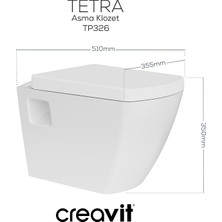 Tetra Duroplast Yavaş Kapanan Klozet Kapaklı Beyaz Set