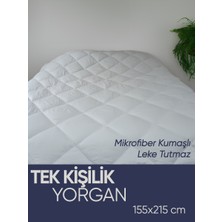 Piyes Home Mikrofiber Kumaşlı Tek Kişilik Yorgan 155 x 215 cm