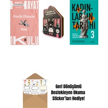 Hayat Okulu - Nazik Olmaya Dair + Tavşan ve Arkadaşları (Keçe Kitap) + Kadınların Tarihi 3 + Okuma Sticker'ları