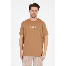 Rodi Erkek %100 Pamuk Bisiklet Yaka Kısa Kollu Baskılı T-Shirt  Rahat ve Şık Günlük Tişört 0106