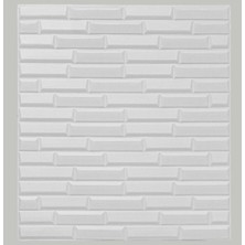 Renkli Duvarlar Kendinden Yapışkanlı Beyaz Opak Duvar Paneli Kağıdı 70X38 cm NW55