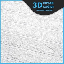 Renkli Duvarlar Kendinden Yapışkanlı Dekoratif Pratik 3D Foam Wallpaper Duvar Kağıdı Paneli